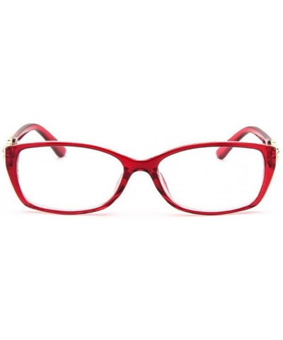 Goggle Women's Retro Eye Glasses Frame Spectacle Optical Eyeglasses Frame - Red - C9182ZN790I $9.41