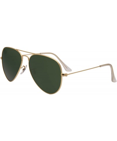 Aviator Designer Classic Aviator Metal Frame Polarized Sunglasses Men Women Sun Glasses Lightweight 3025 - CP18DZEYRKM $13.65