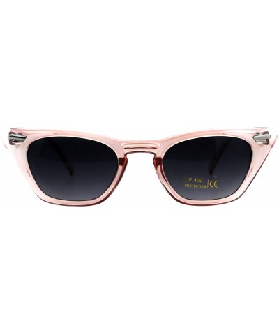 Rectangular Trapezoid Shape Cateye Sunglasses Womens Vintage Retro Fashion Shades - Pink - CB18EE894TN $21.34