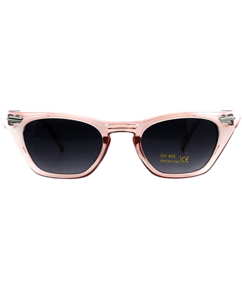 Rectangular Trapezoid Shape Cateye Sunglasses Womens Vintage Retro Fashion Shades - Pink - CB18EE894TN $8.07