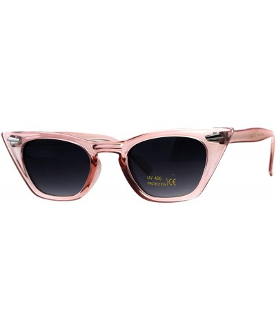 Rectangular Trapezoid Shape Cateye Sunglasses Womens Vintage Retro Fashion Shades - Pink - CB18EE894TN $8.07