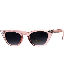 Rectangular Trapezoid Shape Cateye Sunglasses Womens Vintage Retro Fashion Shades - Pink - CB18EE894TN $8.07