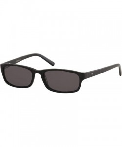 Rectangular Men's Wallstreet-XL FH00138 FH/00138 Black Rectangle Sunglasses 58mm - C218XOT6WMX $20.45