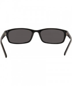 Rectangular Men's Wallstreet-XL FH00138 FH/00138 Black Rectangle Sunglasses 58mm - C218XOT6WMX $20.45