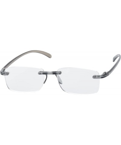 Round 'Ashton' Rectangle Reading Glasses - Gray-2.00 - CV11P2VDR5J $20.57