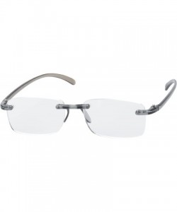 Round 'Ashton' Rectangle Reading Glasses - Gray-2.00 - CV11P2VDR5J $33.83