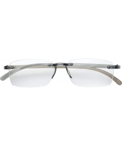 Round 'Ashton' Rectangle Reading Glasses - Gray-2.00 - CV11P2VDR5J $33.83