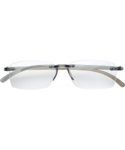 Round 'Ashton' Rectangle Reading Glasses - Gray-2.00 - CV11P2VDR5J $33.83
