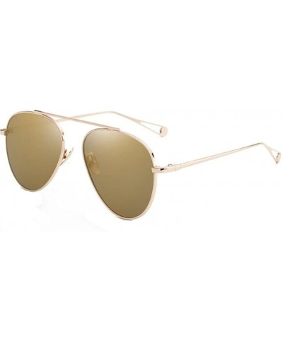 Rimless Men Pilot UV400 Sunglasses Women Vintage Sun Glasses Eyewear - Gold - CD182E60YQ8 $8.70