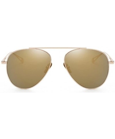 Rimless Men Pilot UV400 Sunglasses Women Vintage Sun Glasses Eyewear - Gold - CD182E60YQ8 $8.70