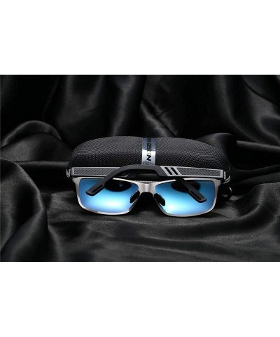 Rectangular Polarized Sunglasses Driving Photosensitive Glasses 100% UV protection - Tea/Tea - CA18SQ66X9Y $18.22