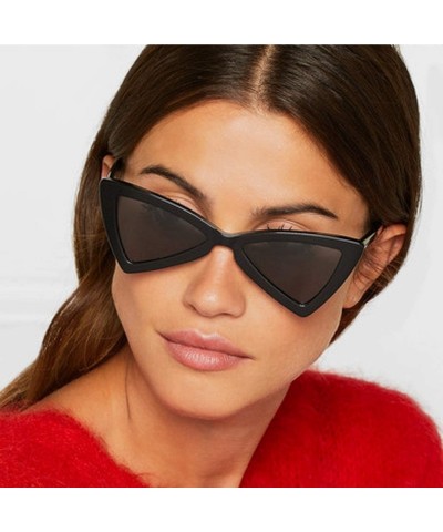 Round Small Triangle Cat Eye Sunglasses Women Fashion Vintage Eyeglasses 2018 Stylish Sun Glasses UV400 Goggles - CT197Y77WOC...