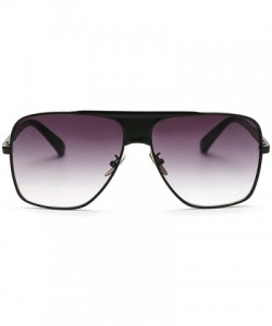 Rectangular Fashion Lady Sunglasses Square Brand Designer Retro Mens Goggle UV400 - C10 - CK18RKWDRKE $11.36