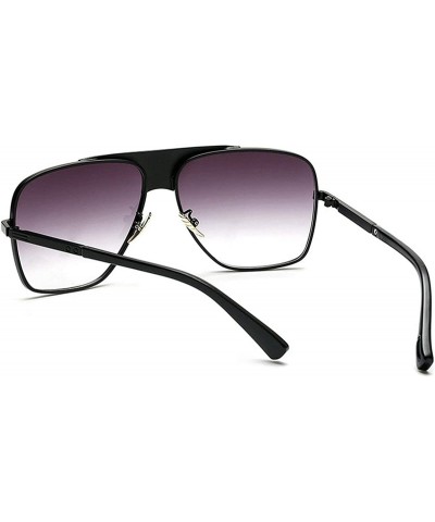 Rectangular Fashion Lady Sunglasses Square Brand Designer Retro Mens Goggle UV400 - C10 - CK18RKWDRKE $11.36