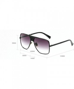 Rectangular Fashion Lady Sunglasses Square Brand Designer Retro Mens Goggle UV400 - C10 - CK18RKWDRKE $11.36