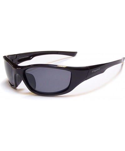 Sport P-19 Sportsman's P-Series Polarized Sport Sunglasses - Black/Gray with Silver - C6114DNBAYL $26.16