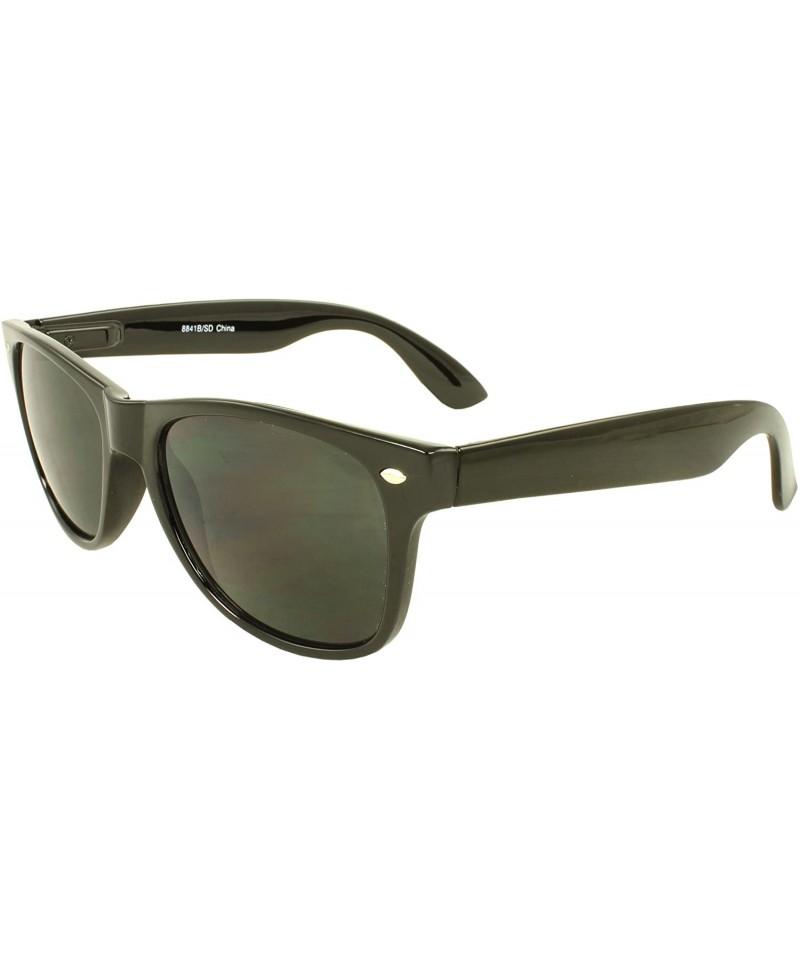 Wayfarer Fashion Horm Rimmed Sunglasses Series UV400 - Bsd-bkbk - CE124KDEIF7 $11.33