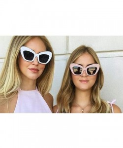 Sport Fashion Vintage Irregular Big Frame Sunglasses-Retro Eyewear Fashion Ladies Man - B - C318Q3Z823E $8.92