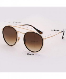 Square Sunglasses Polarized Men Women Sun Glass Lens Mirror Round Double Bridge Eyewear UV400 - Black P - C118TYI73OK $23.68