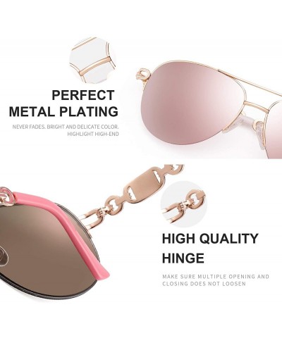 Aviator Classic Aviater Sunglasses For Women Men Metal Frame Mirrored Lens Driving Fashion UV400 Glasses 0257 - CC189K642N0 $...