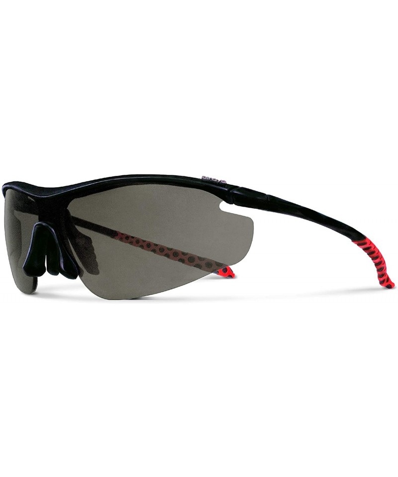 Sport Zeta Black Fishing Sunglasses with ZEISS P7020 Gray Tri-flection Lenses - CY1808QEZH9 $20.42