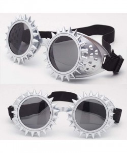 Oval Steampunk Goggles Colorful Glasses Rave Festival Party Sunglasses Diffracted Lens Cool Stuff - H - CV18UOHYX4I $9.06
