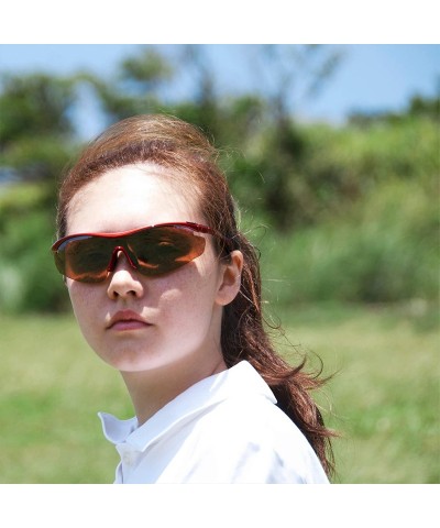 Sport Zeta Black Fishing Sunglasses with ZEISS P7020 Gray Tri-flection Lenses - CY1808QEZH9 $20.42