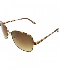 Square Stylish Shades Square Sunglasses - Amber - C611C0AM8IB $10.58