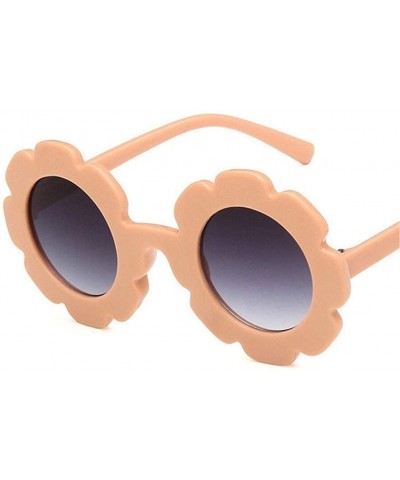 Round Sun Flower Round Cute Kids Sunglasses for Boy Girl Lovely Baby Glasses Children UV400 - C1 - CA198UDWWWR $21.34