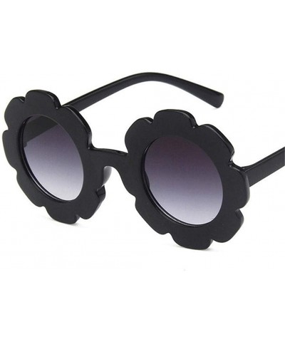 Round Sun Flower Round Cute Kids Sunglasses for Boy Girl Lovely Baby Glasses Children UV400 - C1 - CA198UDWWWR $7.44