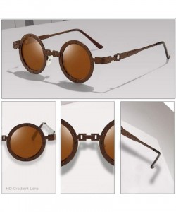 Oval Classic Gothic Steampunk Sunglasses Round Metal Glasses Vintage UV400 Eyewear Shades - C7 Black - CO197Y7WD5U $16.78