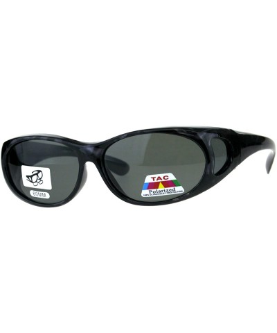 Oval Womens 60mm Geometric Print Fit Over Plastic Oval Sunglasses - Purple Grey - CC18D5R47Q4 $12.12