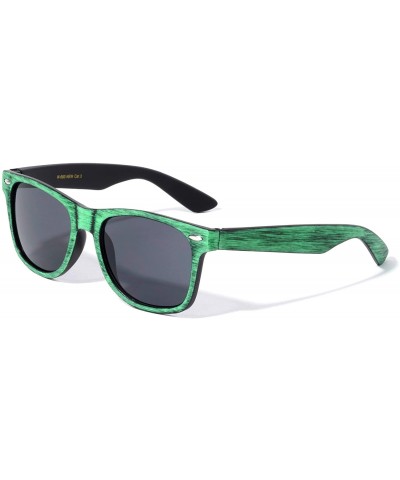 Square Carolina Classic Square Wood Sunglasses - Green - CC1975Y5TQ3 $13.84
