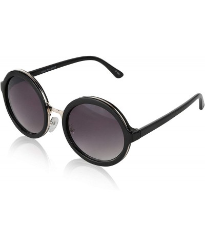 Round Round Sunglasses For Women Men John Lennon Hippie Vintage Circle Glasses UV400 - CV18HZ35244 $9.77