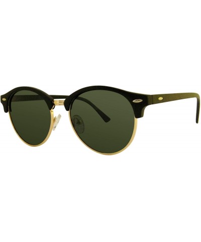 Rimless xc4246 polarized retro half rimless sunglasses man and women - Dark Green - CI18YO8ISK5 $33.36
