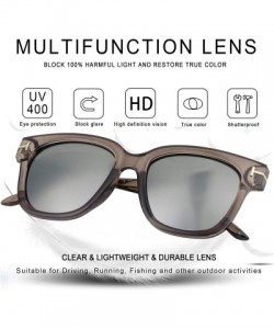 Oversized Oversize Multifunction Sunglasses-UV400 Protection-Retro for Men/Women - Z3232_clear Grey - CD193ZYMXS0 $19.95