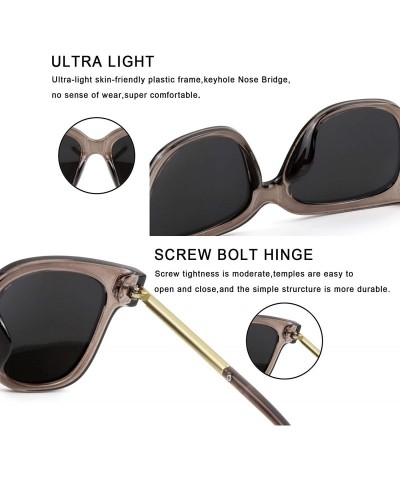 Oversized Oversize Multifunction Sunglasses-UV400 Protection-Retro for Men/Women - Z3232_clear Grey - CD193ZYMXS0 $19.95