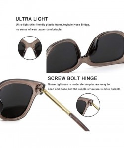 Oversized Oversize Multifunction Sunglasses-UV400 Protection-Retro for Men/Women - Z3232_clear Grey - CD193ZYMXS0 $40.99