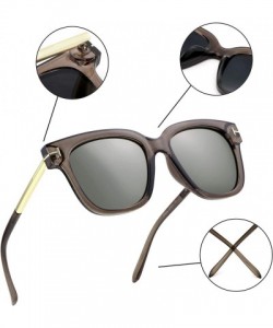 Oversized Oversize Multifunction Sunglasses-UV400 Protection-Retro for Men/Women - Z3232_clear Grey - CD193ZYMXS0 $40.99