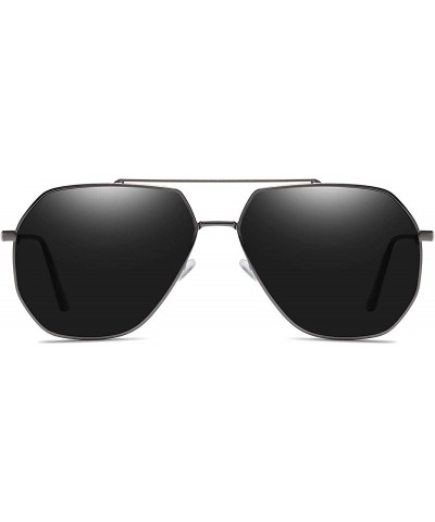 Round Polarized Sports Sunglasses for Men Women Cycling Running Driving Fishing Glasses - B - CF198ODMOHK $14.52