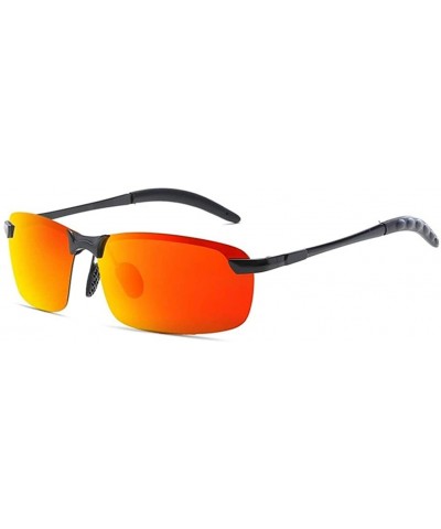 Sport Men Classic Alloy Sunglasses Polarized Sunglasses For Driving Outdoor Sports UV400 Protection Retro Rimless - CF198O7EU...