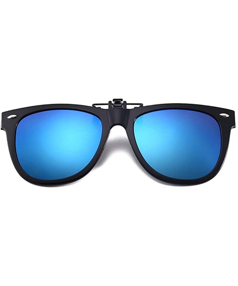 Polarized Clip-on Sunglasses Anti-Glare Driving Glasses for Prescription  Glasses for Women UV Protection - Blue - CW19075W3LT