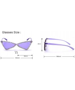 Sport Full-Frame Diamond Bow Sunglasses Fashion Small Frame Visor Mirror - 2 - CL190QA8NWA $27.97