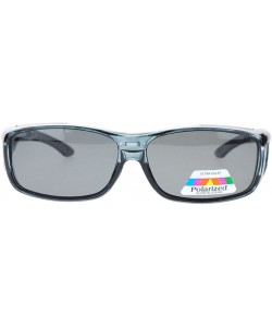 Rectangular Anti Glare Polarized Lens Rectangular Fit Over Sunglasses - Gray - C311YAXL9X1 $10.34