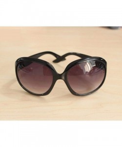 Oval Sunglasses for Women-100% UV Lens Sunglasses for Female Ladies Fashionwear Pop Polarized Sun Eye Glass - Black - C518UYT...
