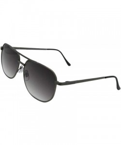 Aviator Square Aviator Non Polarized Reader Sunglasses R21 - Pewter Frame-gray Lenses - C518D08LWT7 $18.04