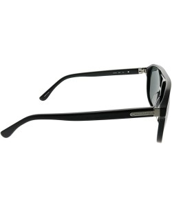 Aviator Black Plastic Aviator Sunglasses 60mm - CJ18QIHOW4U $60.82