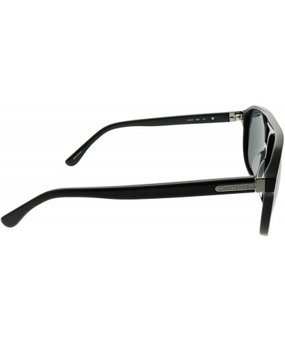 Aviator Black Plastic Aviator Sunglasses 60mm - CJ18QIHOW4U $60.82