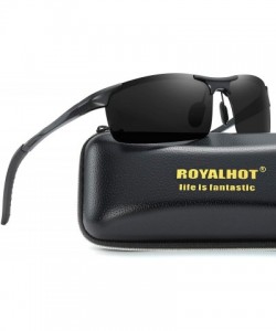 Rectangular Mens Polarized Sunglasses Aluminum Magnesium Alloy Driving Sun Glasses Shades Male Fishing Golf UV400 Protection ...