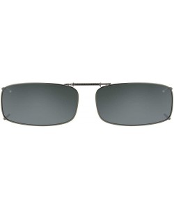 Shield Clip-on Polarized Sunglasses Size 54 Rec 8 Black Full Frame New - CI126OISKW3 $11.06